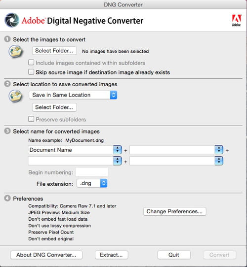 Adobe dng converter mac os x download windows 10